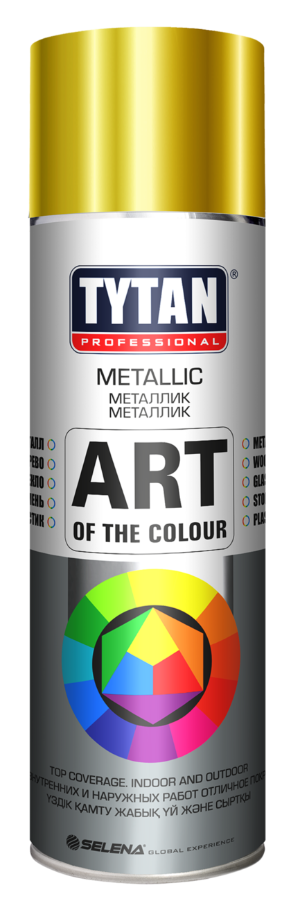 Краска аэрозольная TYTAN Professional золотой металлик 400мл