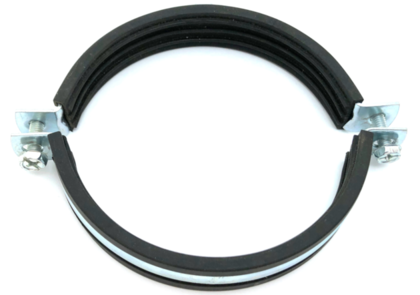 Хомут сантехнический(107-116мм) 4 цинк с гайкой М8 РФ