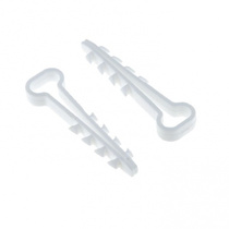 Дюбель-хомут для плоского кабеля 5-8 мм белый