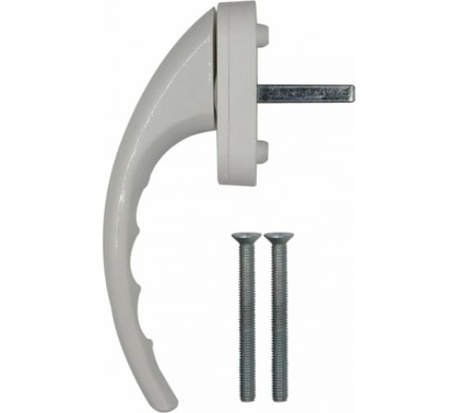 Ручка оконная алюминиевая Venus белая арт У1-2324.Б Левша