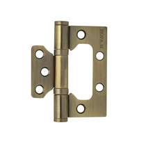 Петля дв.  75 универс.накладн.без врезки бронза без колп. (2шт) NORA-M