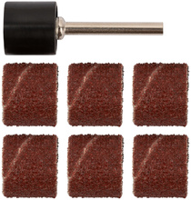 Бандаж наждачный и штифт наб.7шт. FIT