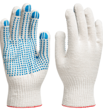 Перчатки с ПВХ лайт 82/10 10 кл 4-х нитка