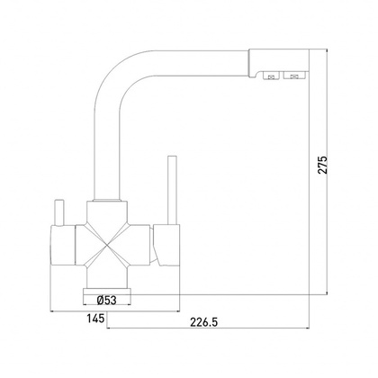 Смеситель для кухни Gross Aqua Ecolife 3120609C