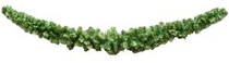 Гирлянда новогодняя зеленая 270см