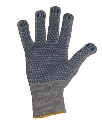 Перчатки с ПВХ лайт 82/10 (3 пары) 10 кл 4-х нитка