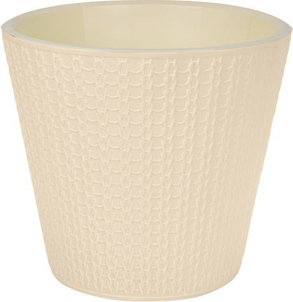 Горшок для цветов Velvet - 221602825/01, D160мм, 1,6л (светло-бежевый)