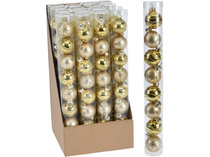 Набор шаров ёлочных Gold (8шт), 3см, стекло, арт. ABR525000