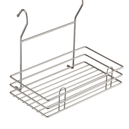 Полка на рейлинг одинарная, тип-II, хром, 275x155x240 мм