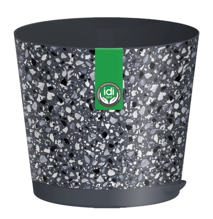 Горшок д/цветов Stone Flower, D160мм, 2л, (серый)