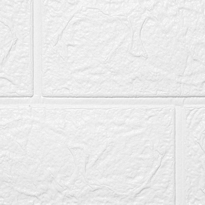 Панель вспененный ПЭТ самоклеящаяся Grace самоклеящаяся Grace Белый кирпич 700 х 770 мм