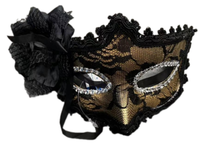 Маска карнавальная Black Veil Калядны час, арт. MUXB-23461