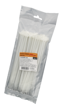 Хомут-стяжка 3,6х200мм Energy (белый) 100шт