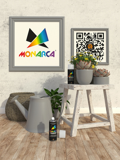 Краска акриловая Monarca RAL 7004 Сигнальный Серый 520мл