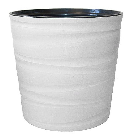 Кашпо Модерн Мини 8л белый 25х17,5х17,5
