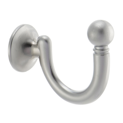 Крючок мебельный однорожковый KERRONKR 0150 SC, матовый хром