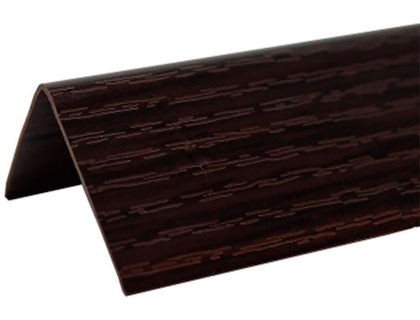 Угол с тиснением двухсторонний арочный 20х10х2700 Венге