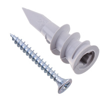 Дюбель для гипсокартона driva нейлон с шур.шестигр.гол. 100 шт