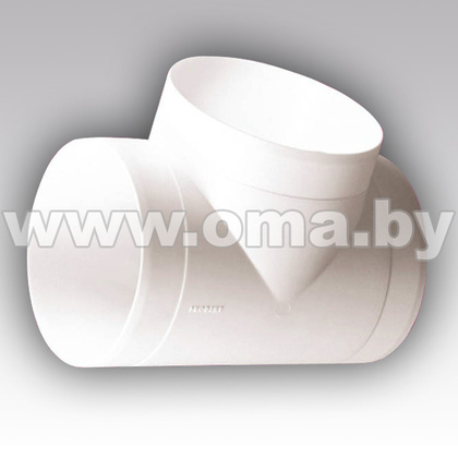 Тройник круглый Т-образный ПВХ D125 12,5ТП