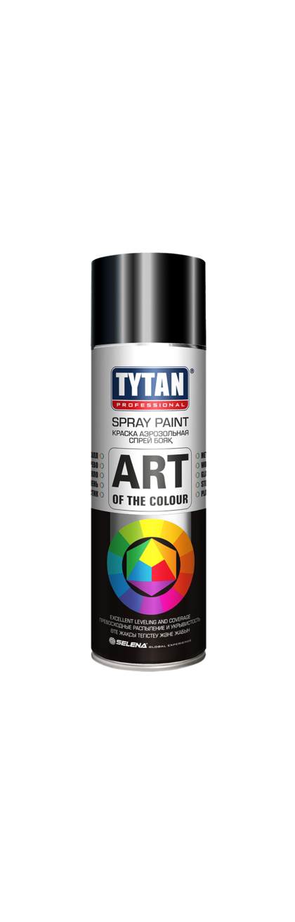 Краска аэрозольная TYTAN Professional RAL 9005 черная глянец 400мл
