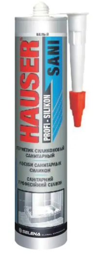 Герметик силиконовый санитарный Hauser SANI белый 260мл
