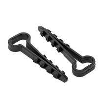 Дюбель-хомут для плоского кабеля 6-12 мм черный