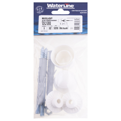 Набор для крепления писсуара 12x120 белый 2 шт