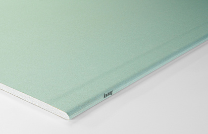 Гипсокартон KNAUF тип Н2 3000х1200х12,5 мм, S 3,6м2, влагостойкий