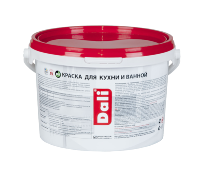 Краска для кухни и ванной DALI белая 2,5 л Рогнеда