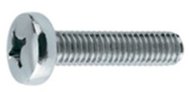 Винты - с полукр.гол. 3,0x 6 оцинк.DIN 7985, 30шт.