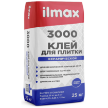 Клей для плитки ilmax 3000 25 кг