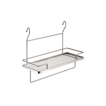 Полка с держателем для полотенца, хром YJ-G214B