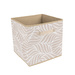 Короб-кубик для хранения Листья, Д300 Ш300 В300, бежевый