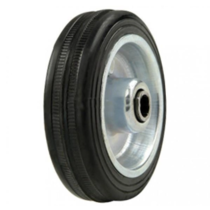 Колесо d=125 мм, черная рез., цельное, б/кронштейнов арт. C 54