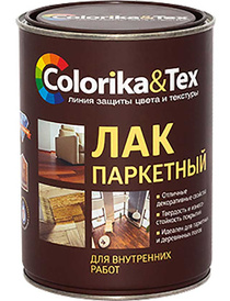 Лак паркетный полуматовый Coloka Tex 0,8л