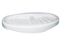 Мыльница Белпласт УЮТ для 2-х кусков мыла,  С374А-2830