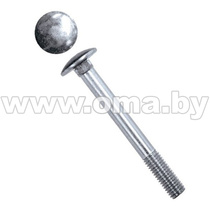 Болт мебельный М10х 70 оцинк.DIN 603