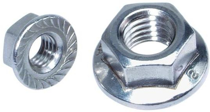 Гайка - с фланцем М6 оцинк. DIN 6923 (5шт)