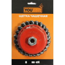 Щетка чашечная проволочная YOURTOOLS J-9011 65 мм, М14