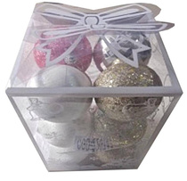 Набор шаров Cute Pink, 6,8см, 12шт, арт. MUCGD-22074