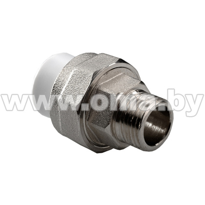 PPR-3 Муфта комбинированная разъемная растр. ПП D25-1/2НР