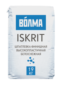 Шпатлевка финишная ВОЛМА ISKRIT 19 кг