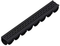 Лоток водоотводный S'park ЛВ-10.14.10-ПП с пластиковой решеткой 088208