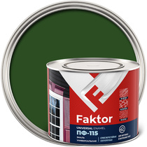 Эмаль ПФ-115 FAKTOR зеленая 1,9 кг