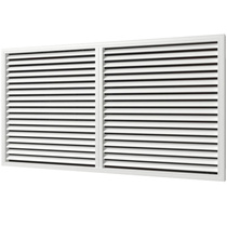Решётка радиаторная П60120Р ПВХ белая, 600х1200 мм