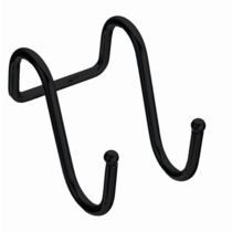 Крючок на рейлинг двойной, черный