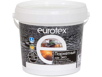 Лак паркетный Eurotex-ECO полуматовый 0,8л