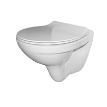 Унитаз консольный керам. с сиденьем Санти R Slim МЛ белый с1 , ОАО Керамин