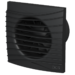 Вентилятор накладной SILENT D100 обр.клапан Matt black DICITI