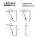 Газовый лифт 100N Lemax profM102/100, серебро